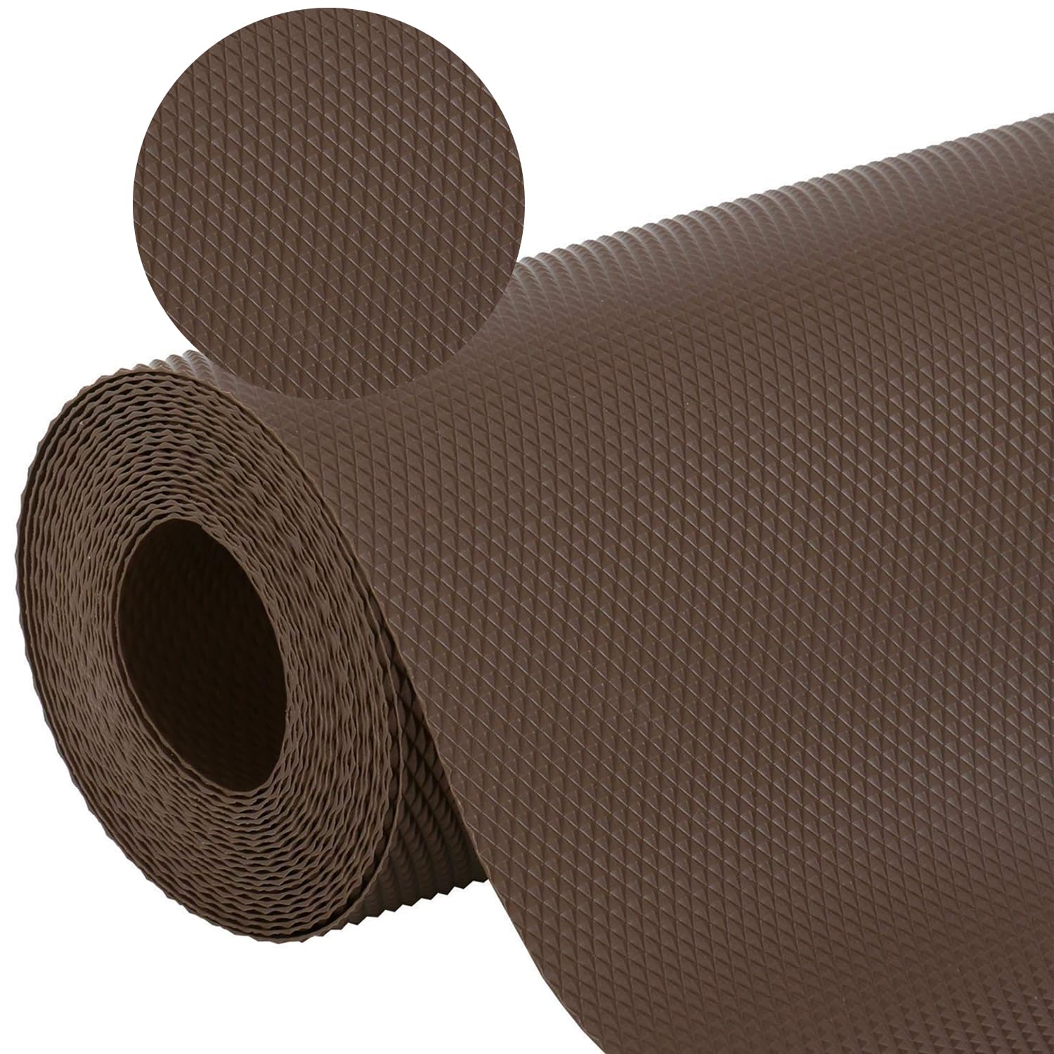 Viva Diamond Texture PVC Shelf Liner Anti-Slip Table Mat – Brown, 5m x 45cm-image-43