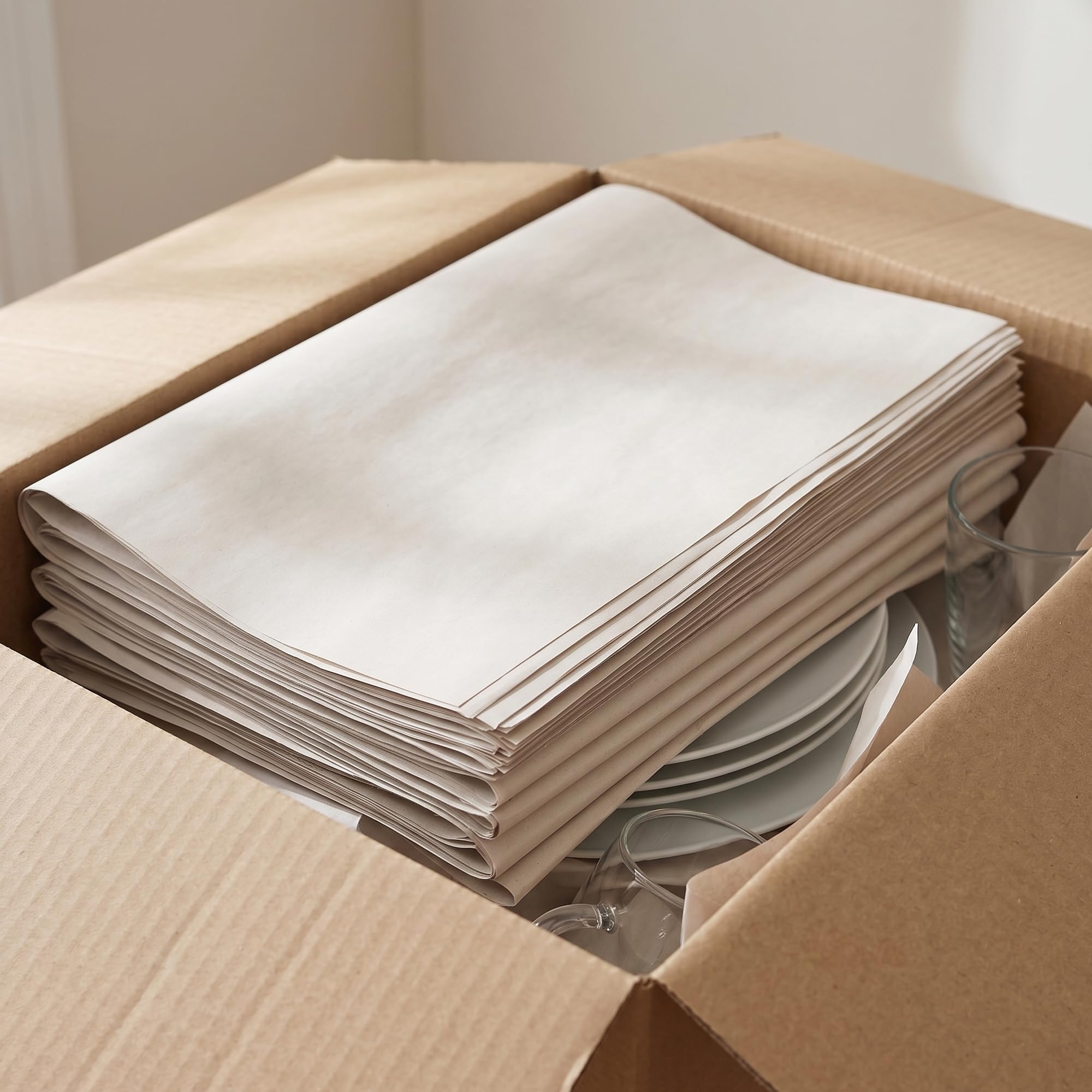JIAYUET 200 Blatt 40x70 cm Packpapier Umzug, 42 g/m² Papier, Wiederverwendbar Einpackpapier, Zeitungspapier für Umzug, Verpackung und Kunsthandwerk