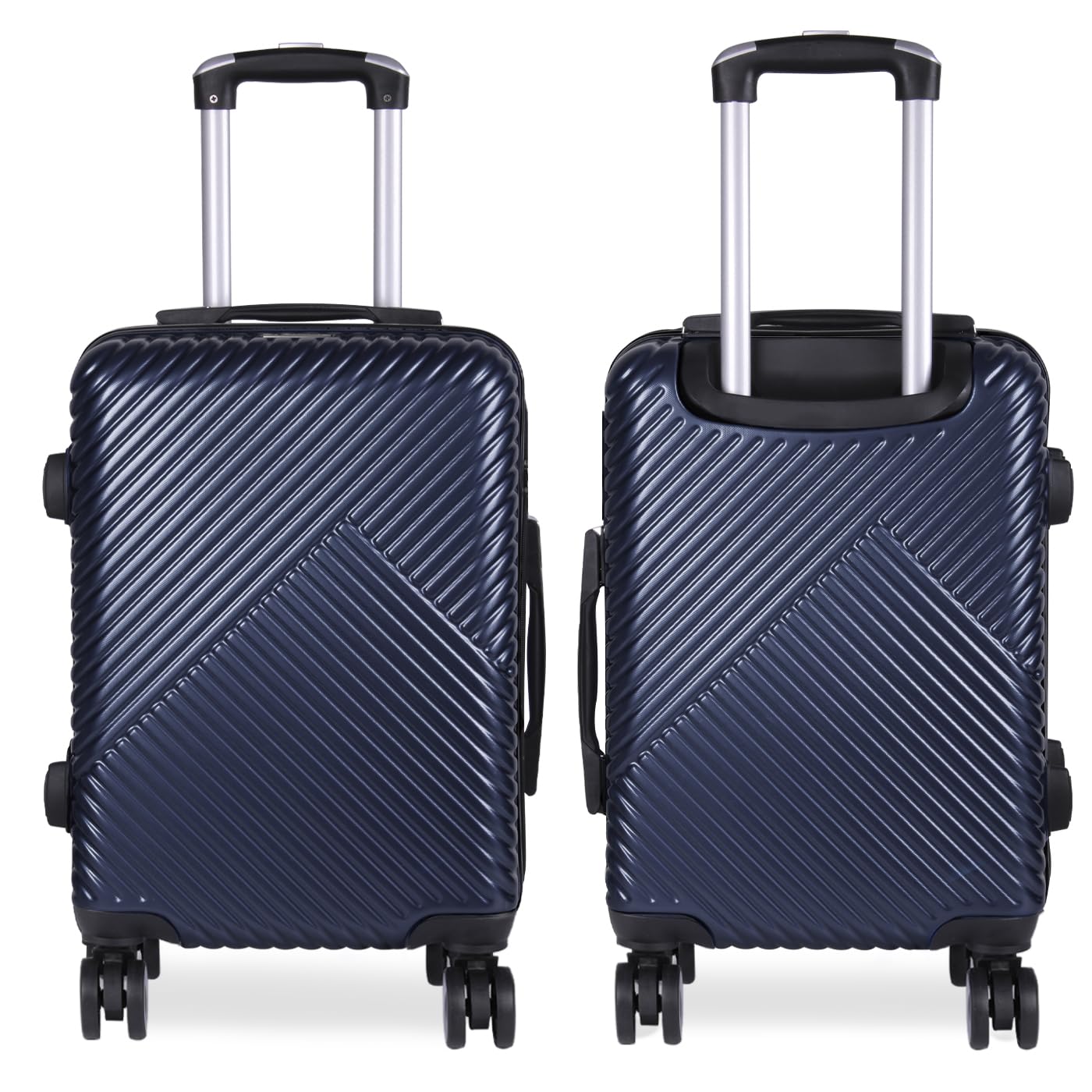 MERCURY TEXTIL- Maleta de Viaje Cabina, Mediana, Grande, rígida 100% de Polipropileno y ABS, Ruedas Giratorias, Prácticas y Ligeras con Cierre de Seguridad. (Marino, Cabina)