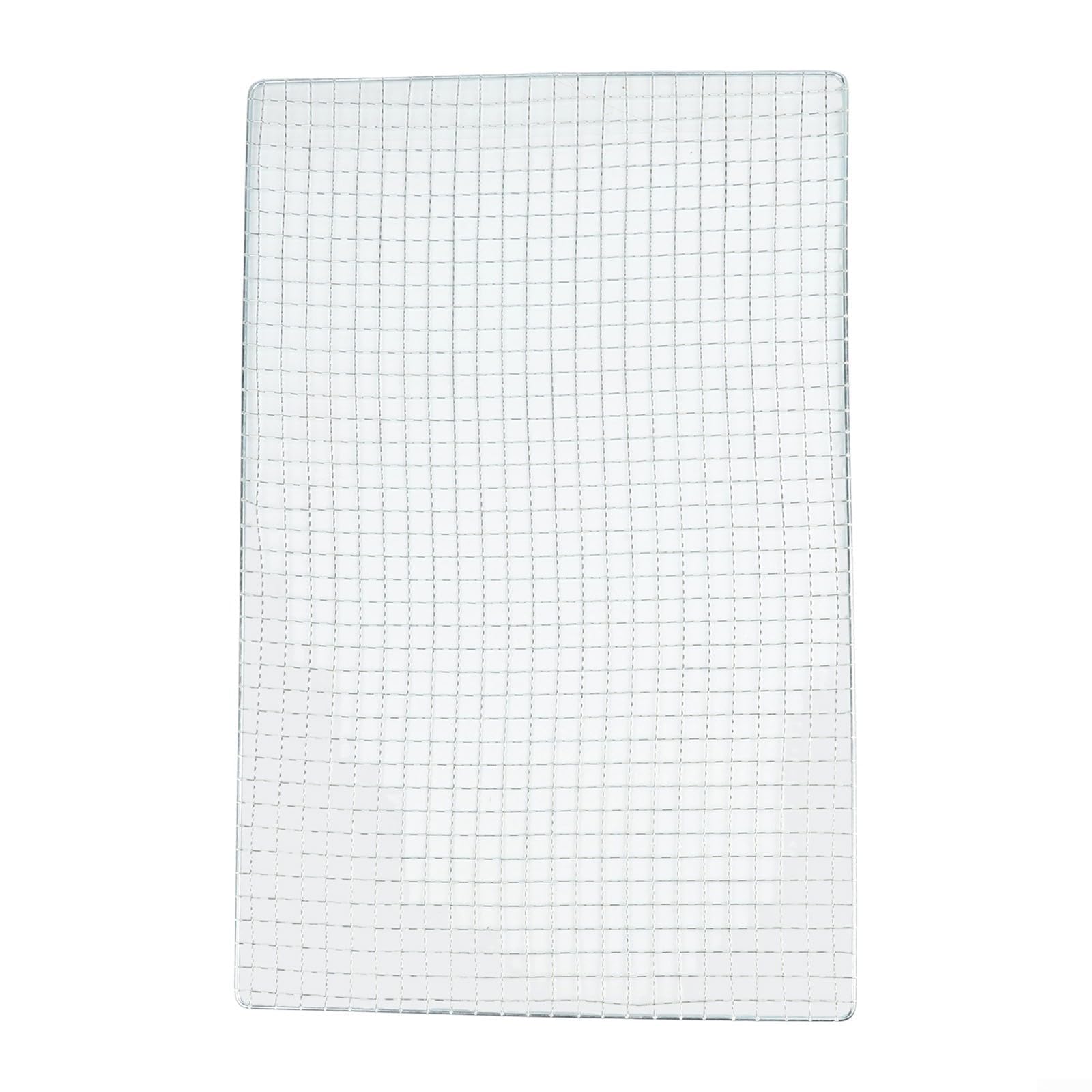 HGCOEYR BBQ Grill Mesh Net, Galvanised Iron BBQ Square Grill Net Fish Meat Vegetable Outdoor Cooking Multiple Sizes(50 * 30cm)