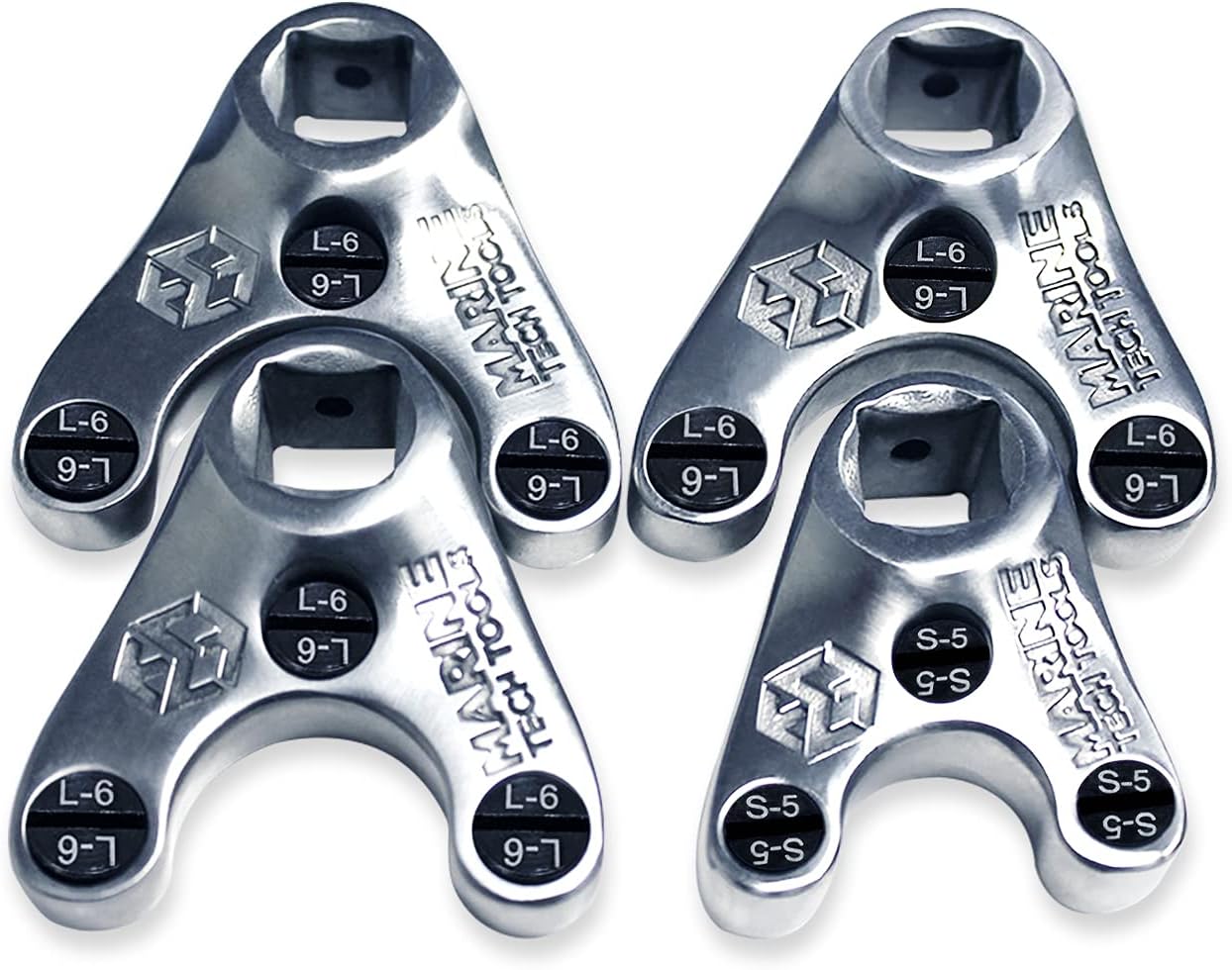 Marine Tech Tools Mercury Pin Wrench Set - 40mm (AMT0018) 42mm (AMT0019) 46mm (AMT0020) 31mm (AMT0021) - Fits on Mercury Verado 175-350hp, Mercury Four Stroke 40-115 & 150hp, Mercury Optimax