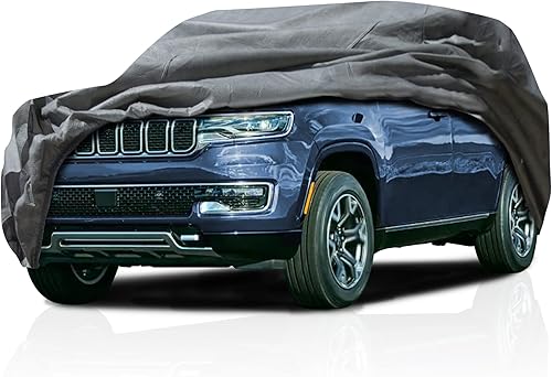 Funda de coche de 5 capas para Jeep Grand Cherokee 2011-2024 SUV de 4 puertas, contaminación semi personalizada, polvo, sol, nieve, lluvia, granizo
