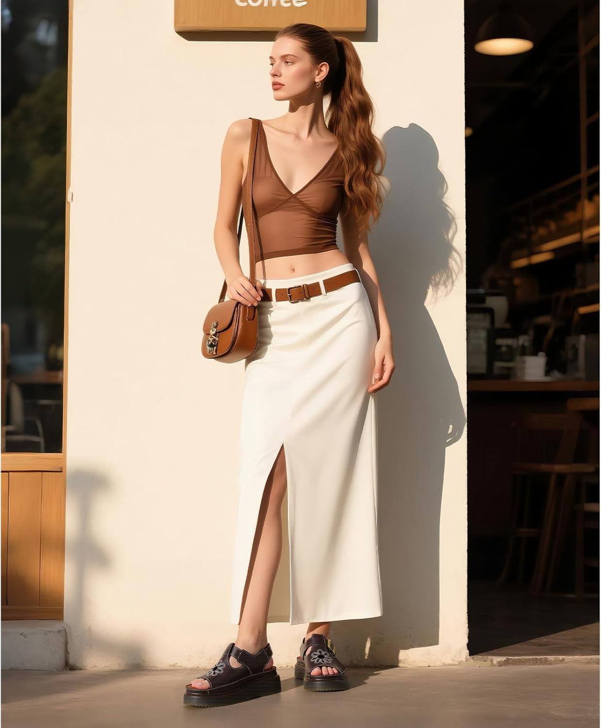 QIV Flower Platform Sandals for Women – Open Round Toe T-Strap with Adjustable Buckle – Summer Comfort Walking Shoes in Fisherman Style