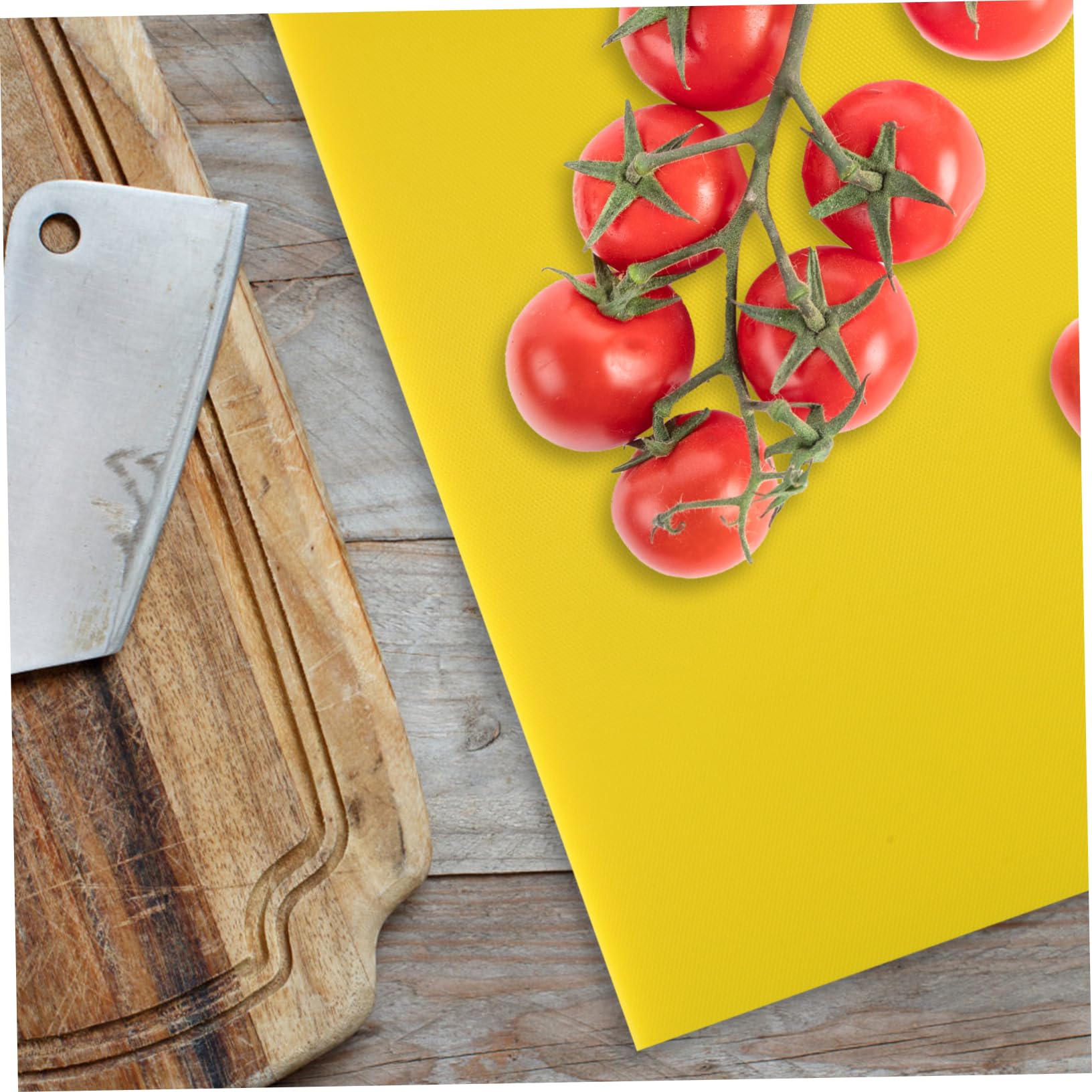 DECHOUS Tagliere Igienico in Pe Giallo, Antiscivolo e Resistente All’usura, Multiuso per Cucina di Casa e Hotel, per Carne, Frutta e Verdura