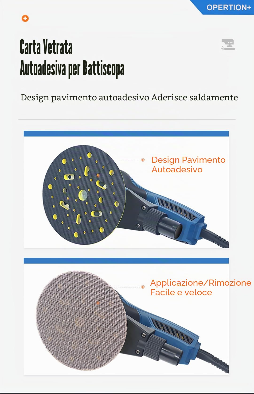 Levigatrice Orbitale Eccentrica Elettrica 150mm (360W, Ø5.0mm, 4000-10000 giri/min, 7 Velocità), Vibrazioni Ridotte Per Legno, Metallo e Carrozzeria