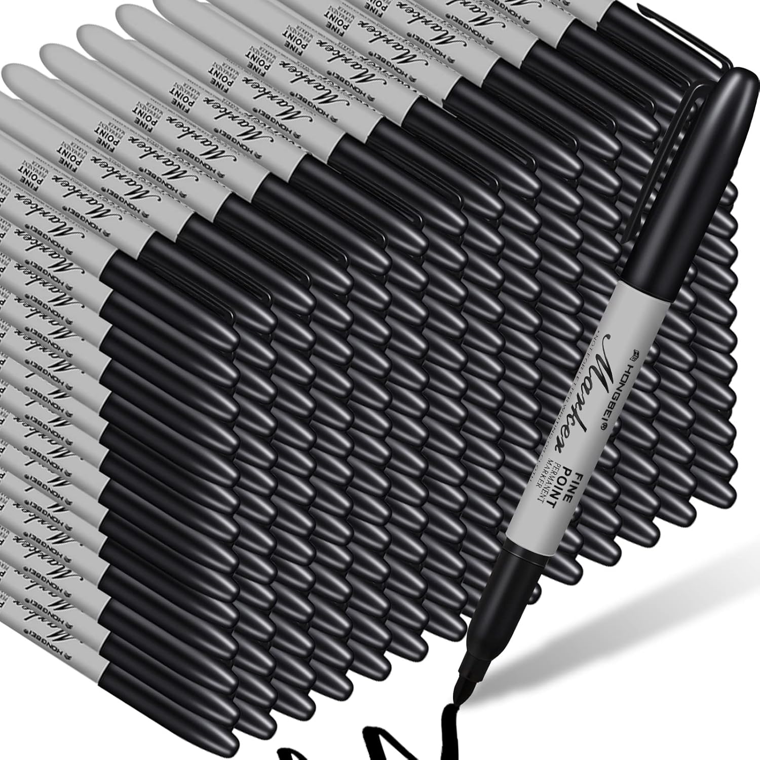 Black Permanent Marker Bullet Tip | WX26045A | Permanent Markers