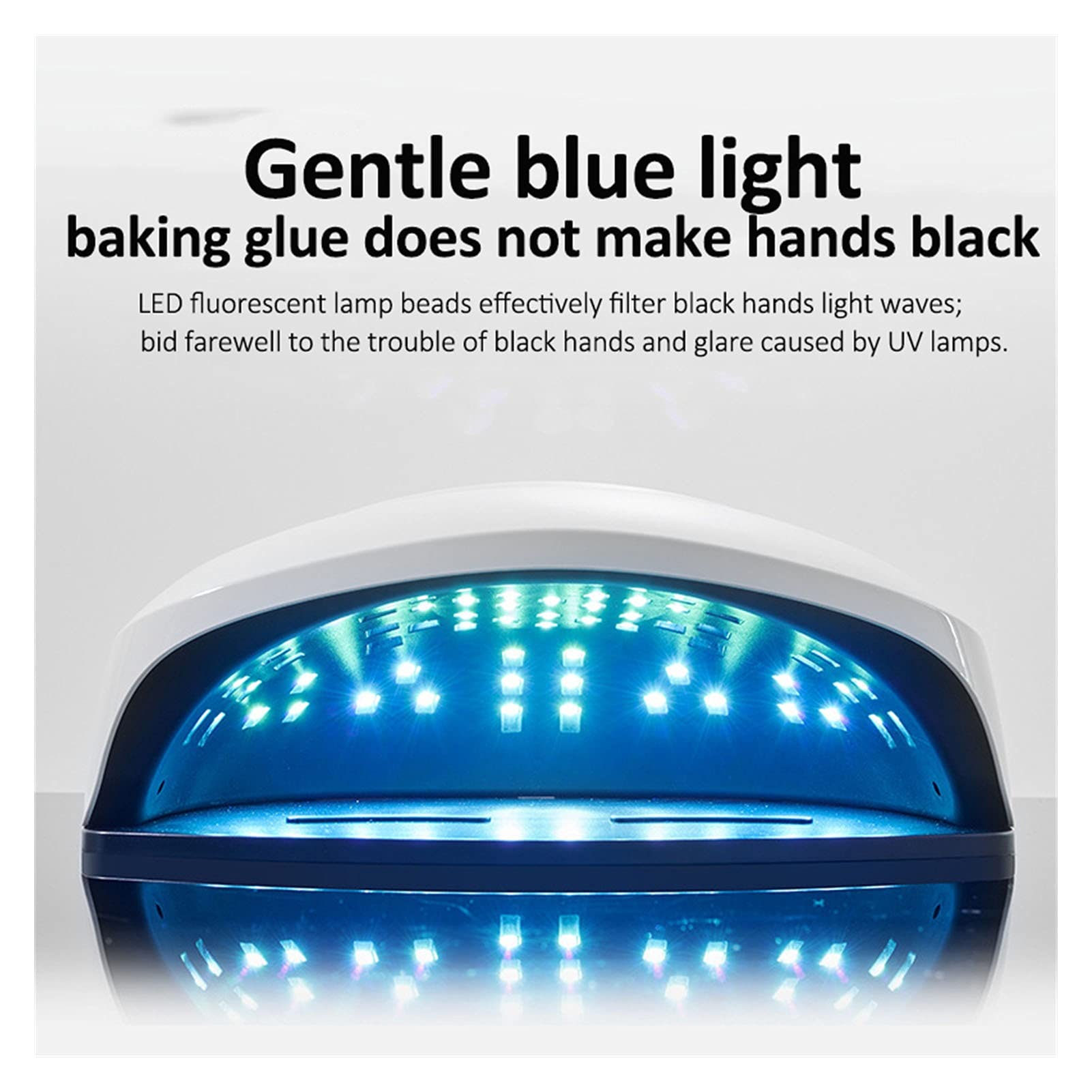 Lampa do paznokci 114W Suszarka do paznokci UV Lampa LED Dwuręczna lampa lodowa 57 LED do żelowego manicure Lampa do paznokci Lampa susząca do lakieru żelowego do paznokci (kolor: Różowy)