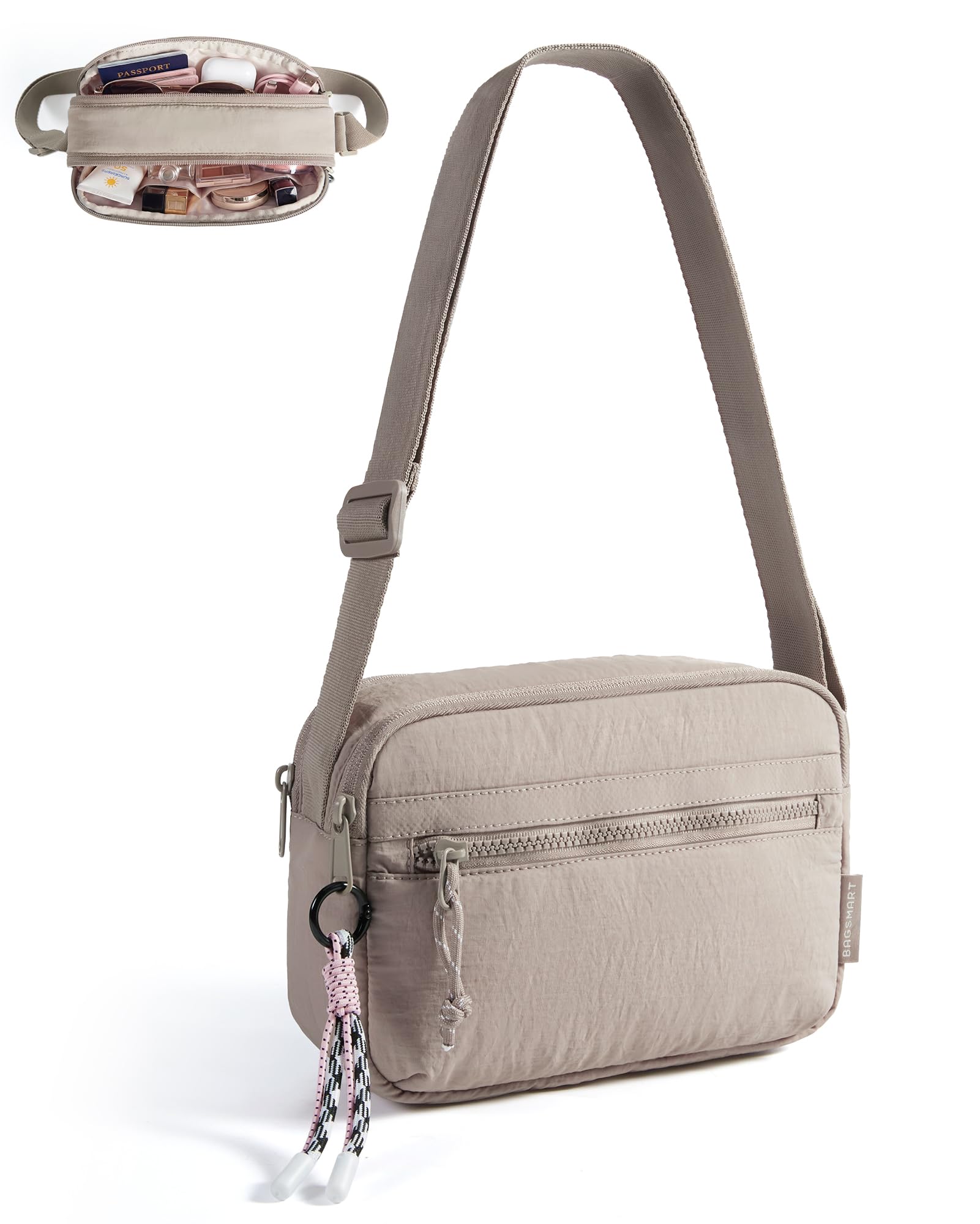 BAGSMART Cross Body Purse, Small Crossbody Bags for Women Travel Purse, Casual Shoulder Handbag Wallet — view 8