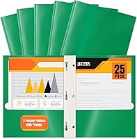 Vista 11 de Better Office Products Paquete de 25 carpetas de papel morado brillante con puntas, tamaño carta, 8.5 x 11 pulgadas