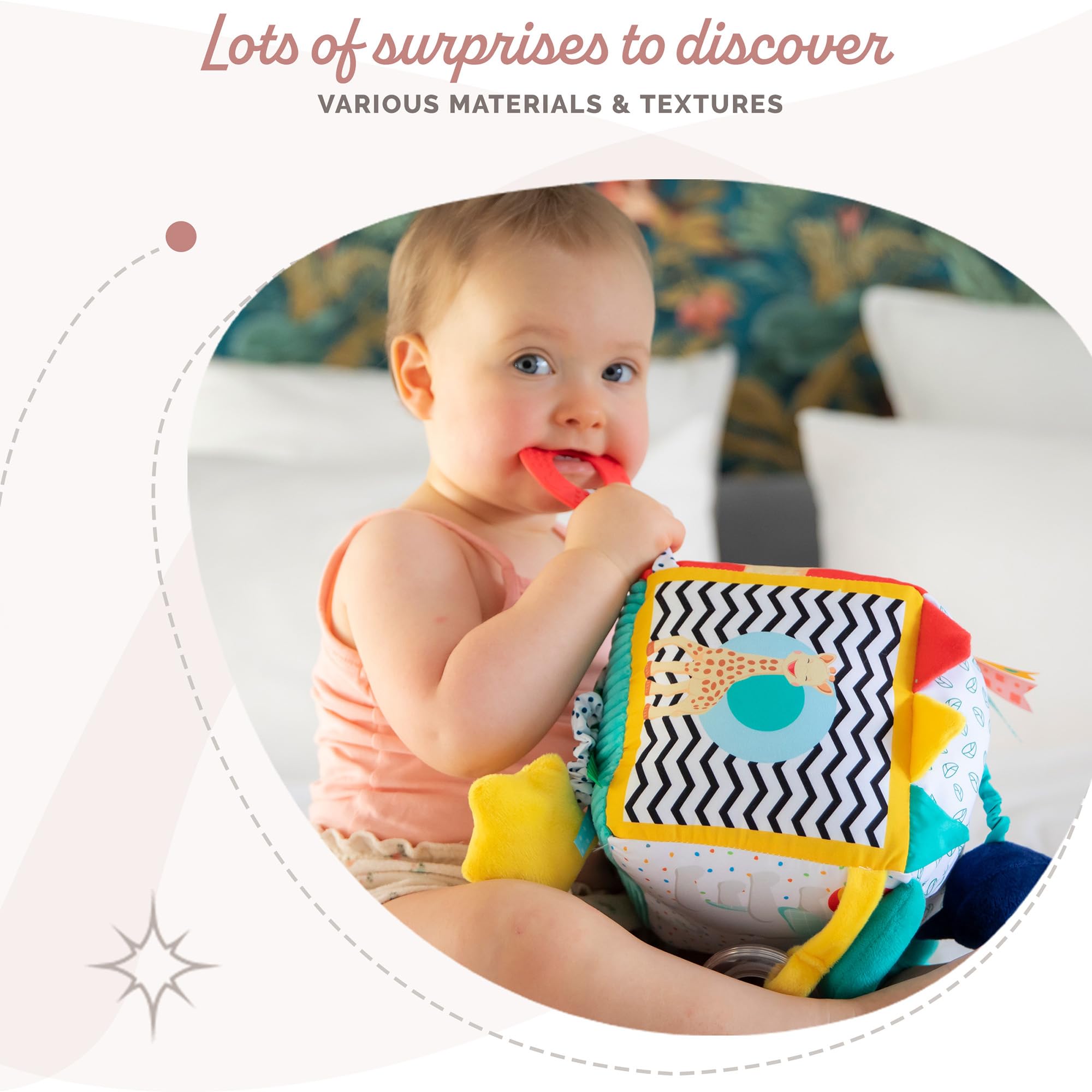 Sophie la Girafe Maxi Cube Sensoriel 9 Activités Dès la Naissance