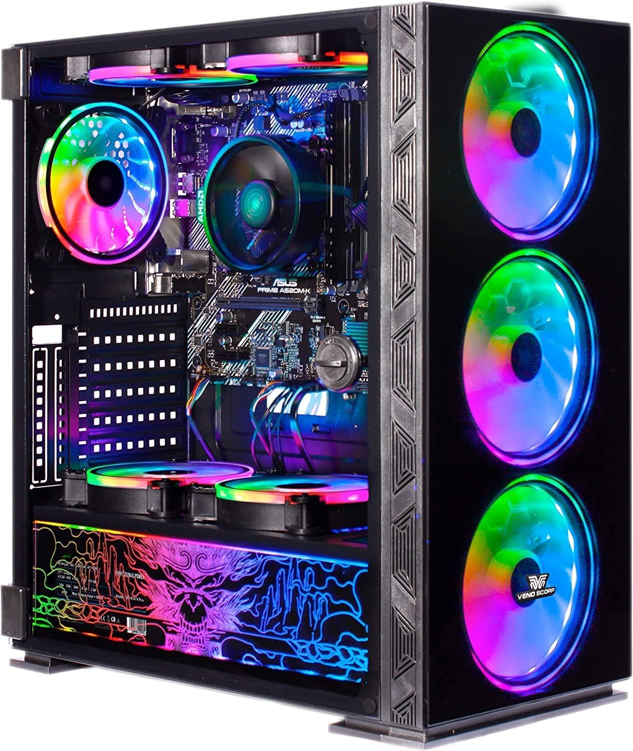 Sponsored Ad – Veno Scorp Gaming PC AMD Ryzen 5 5600G RX VEGA 7 Graphics - 16GB 3200MHz RAM - 1TB NVMe SSD - 550W 80+ PSU - Windows 11 - WiFi - NEONZILLA