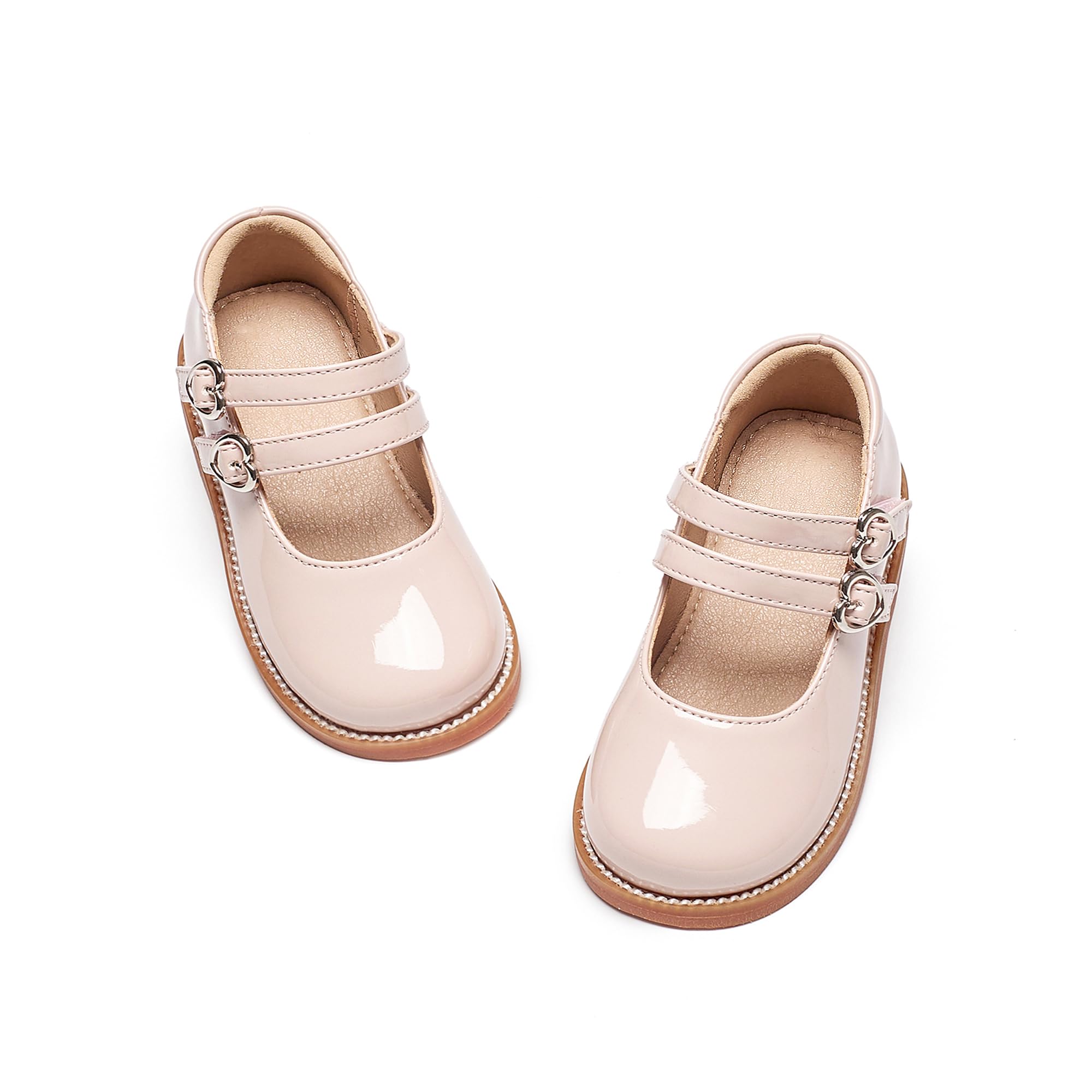 Flaryzone Toddler Girls Mary Jane School Uniform Oxfords Dress Shoes Flats