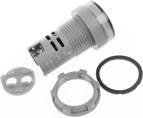 Miniatura 4 de Voltímetro digital de CA 80-500V 110V 220V 380V rojo, verde, amarillo, azul, blanco, pantalla digital, cabeza redonda pequeña (paquete de 2) (rojo)