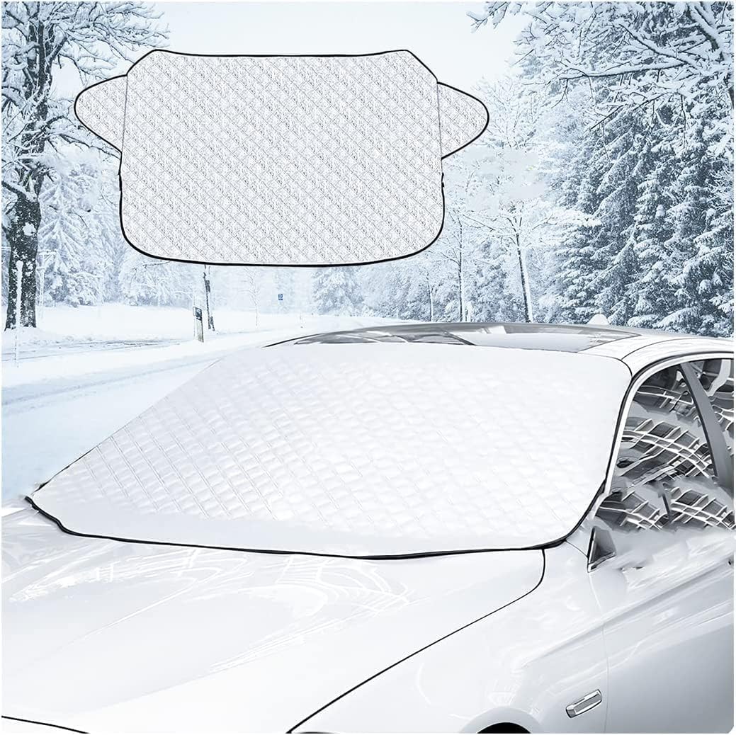 Couverture Pare Brise Voiture, Protege Pare Brise Anti Givre Hiver Bache Voiture Anti Gel, La
