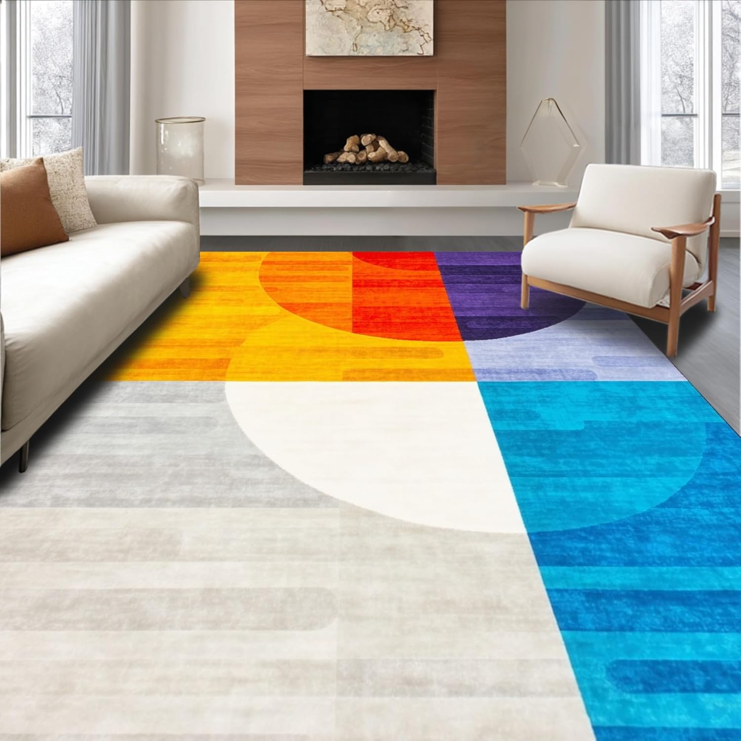 Amazon.com: ODIKA Ultra Soft Area Rug 5x7, Therapeutic Feelings Chart ...