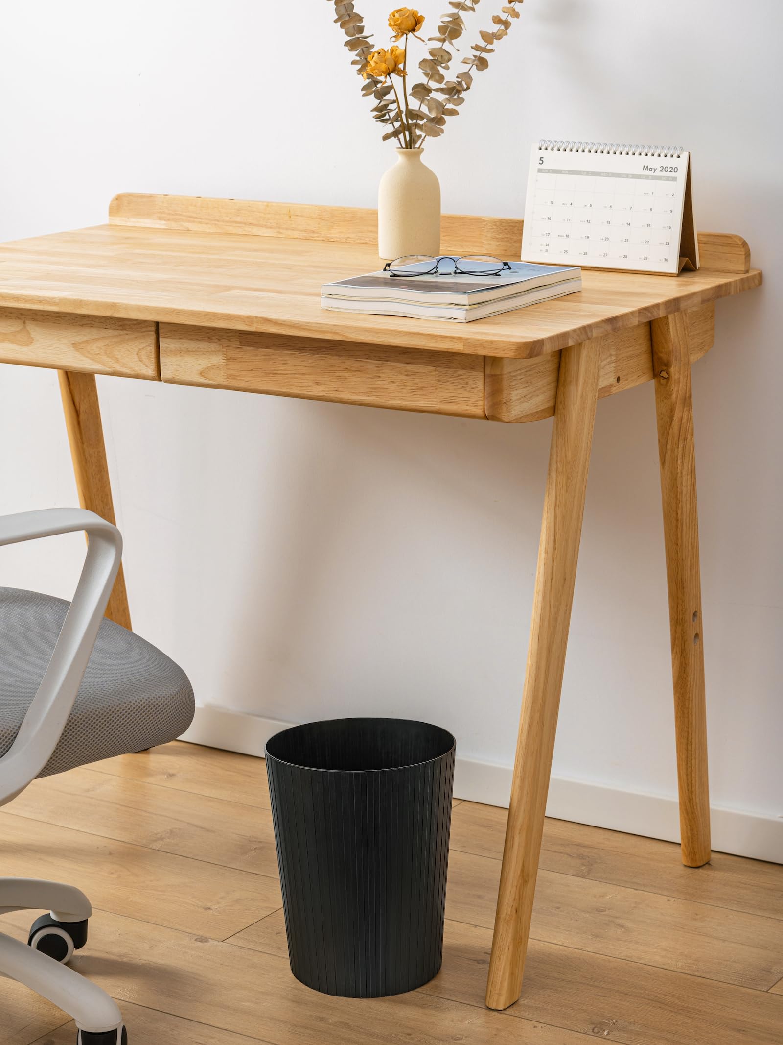 Cetomo 7.2L* 3 Set, Afvalmand Prullenbak, Afvalmand, Papierbak, Vuilnisbak voor Badkamers, Keuken, Thuiskantoren, Slaapzalen zwart