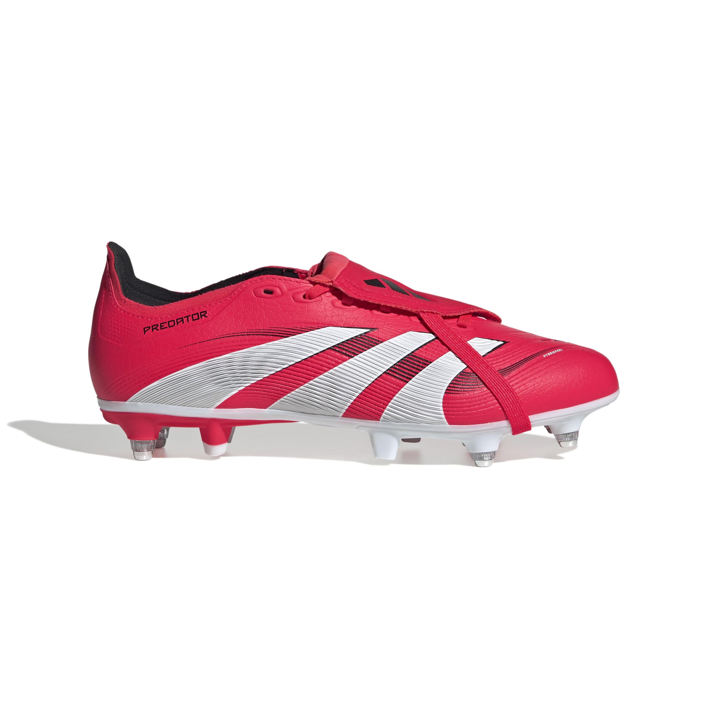 adidas Uniseks PREDATOR LEAGUE FOLD-OVER TONGUE Soft Ground Football boots, Lucid Red/Cloud White/Core Black, 44 EU