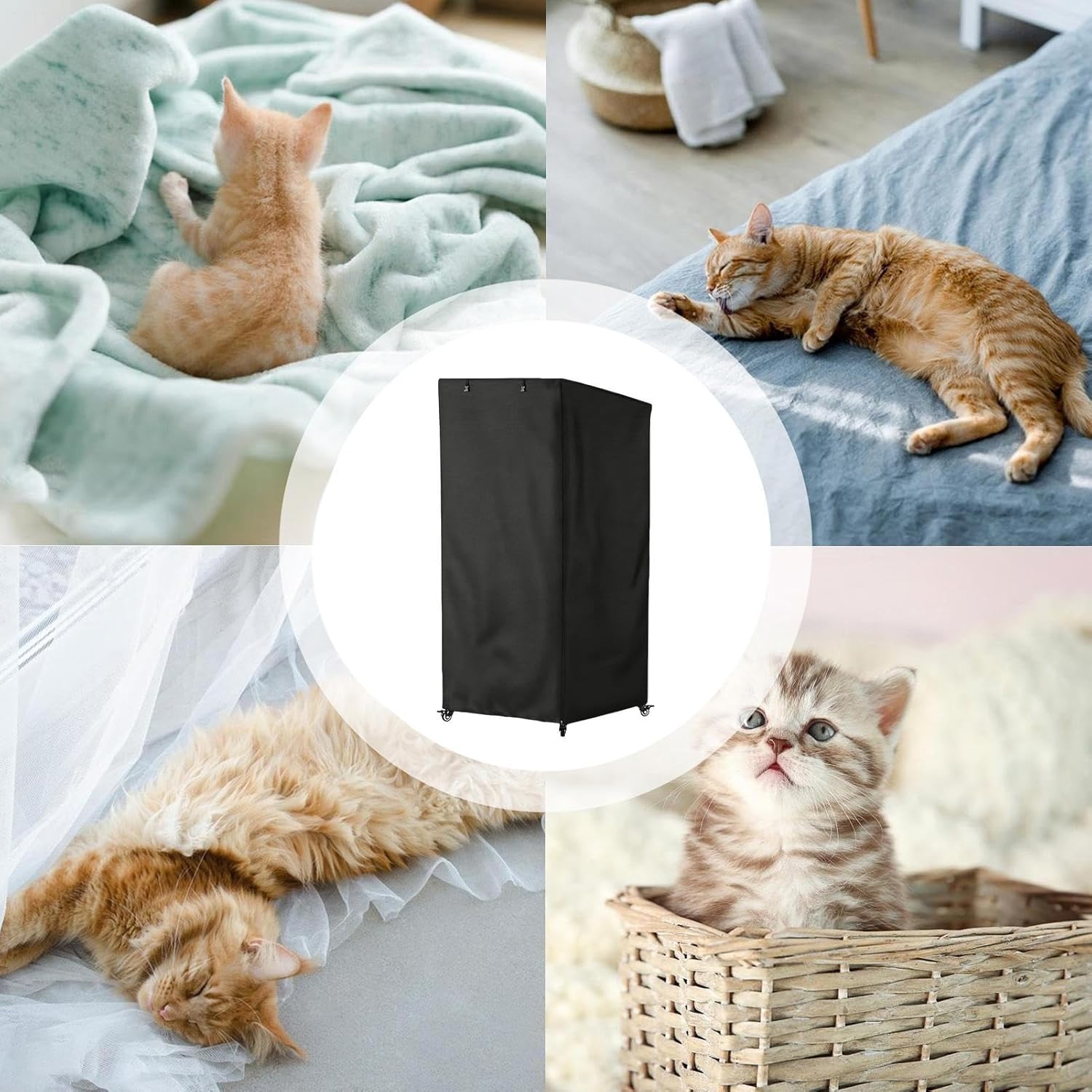 Kitten Outdoor House Cover - Waterproof Full Coverage - Outdoor Kitten Pet House Protector,for Patio Balcony Backyard Park Residential Area Garage Barn Street Corner