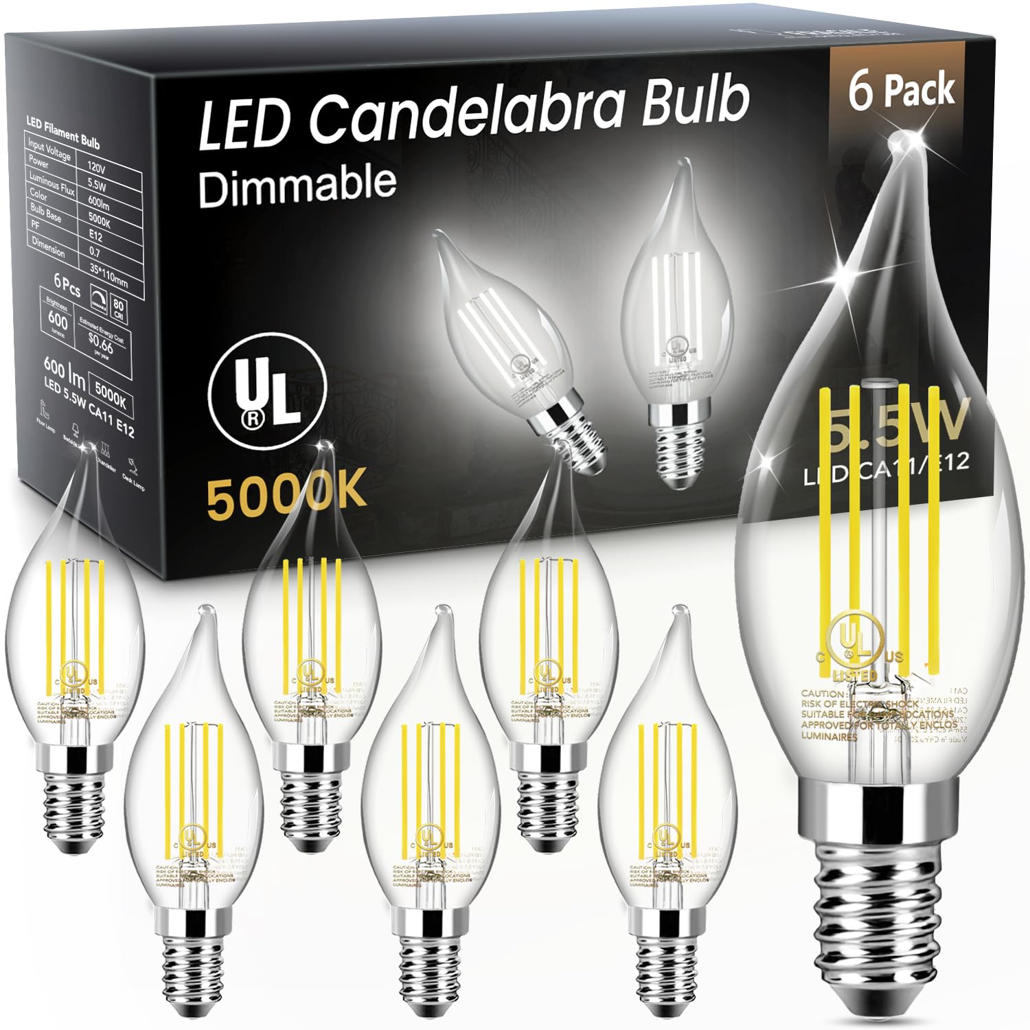 Dimmable Led Candelabra Bulbsnull