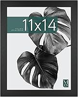 Vista 12 de MCS Studio Gallery Marco para foto rectangular de 12 x 18 pulgadas, imitación de veta de madera de color negro, para póster o impresión artística, 2