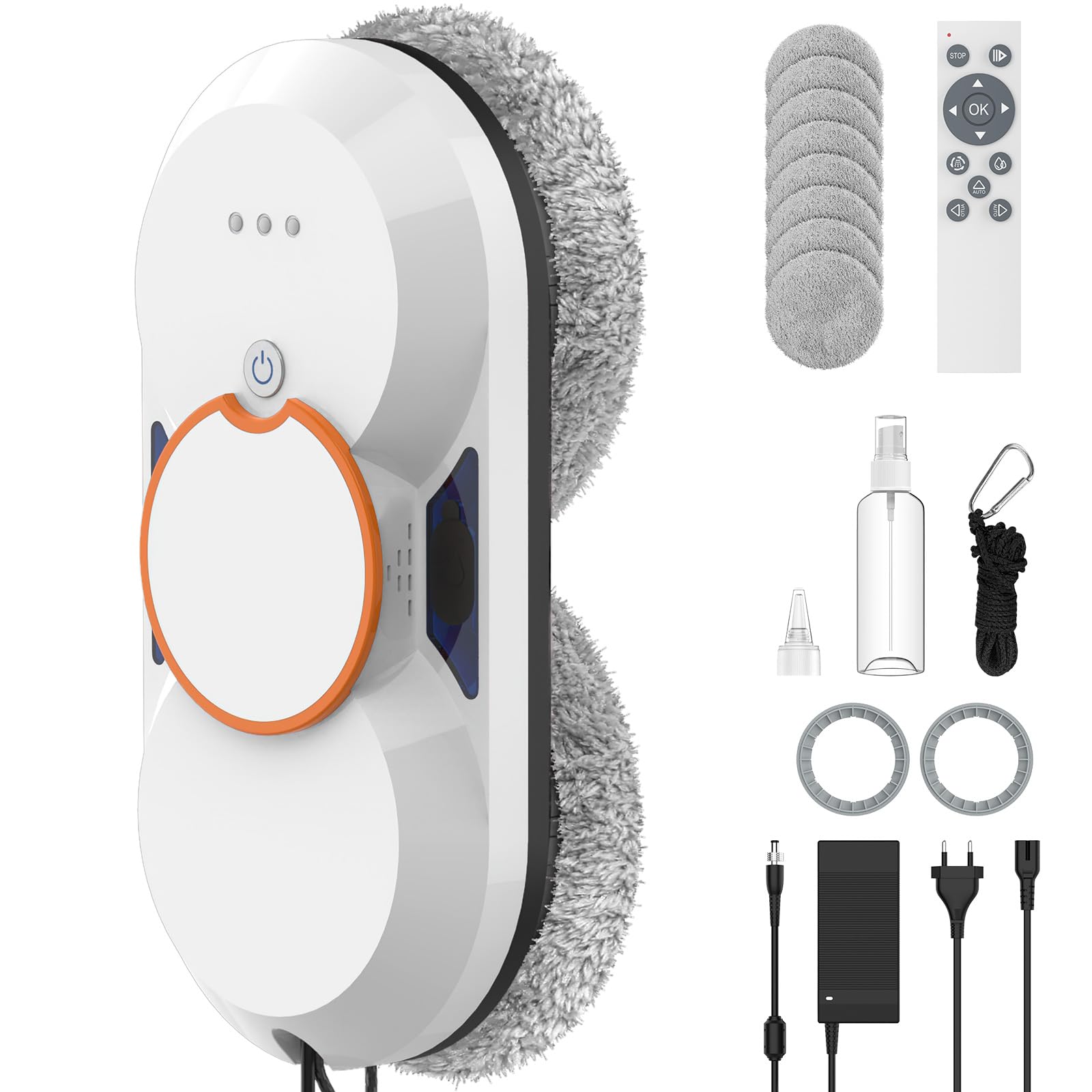 Fensterputzroboter 6000Pa Mit Doppeldüse - Automatischer Glasreiniger Mit Fernbedienung