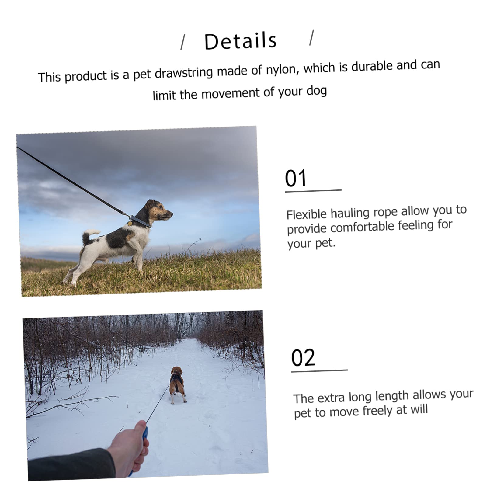 Correa De Perro Multicabezal Cuerda Resistente para Entrenamiento y Paseo De Mascotas Diseño Ergonómico Antideslizante para Senderismo y Actividades Al Aire
