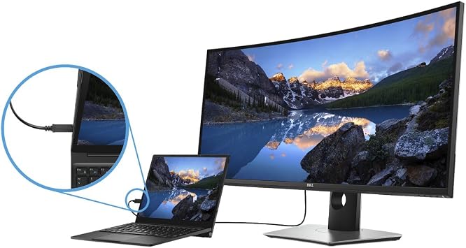 Dell U-Series 38 4K UHD 1600p Ultra Wide Screen LED-Lit Monitor (U3818DW), Black