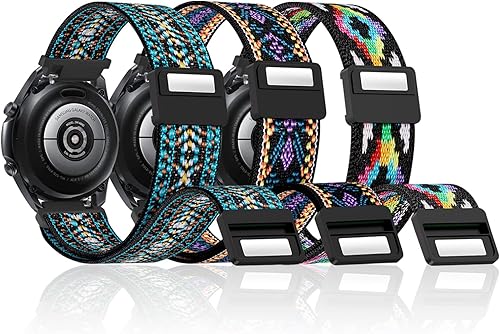 Paquete de 3 correas de reloj de 0.866 pulgadas compatibles con Samsung Galaxy Watch 3 de 1.772 pulgadasGalaxy Watch 1.811 pulgadasGear S3 Frontier,