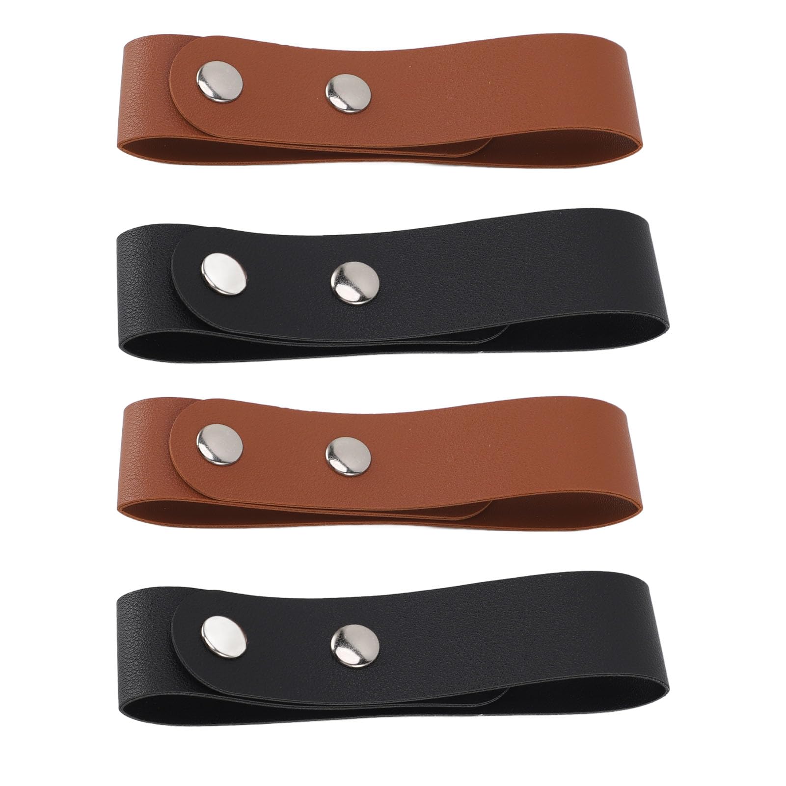 Topyond Leather Whip Holster, Handmade PU Leather Whip Holder with Metal Buckle, Elegant, Securely Fastens for Horse Riding Whips and Crops, Convenient Waist Belt Storage