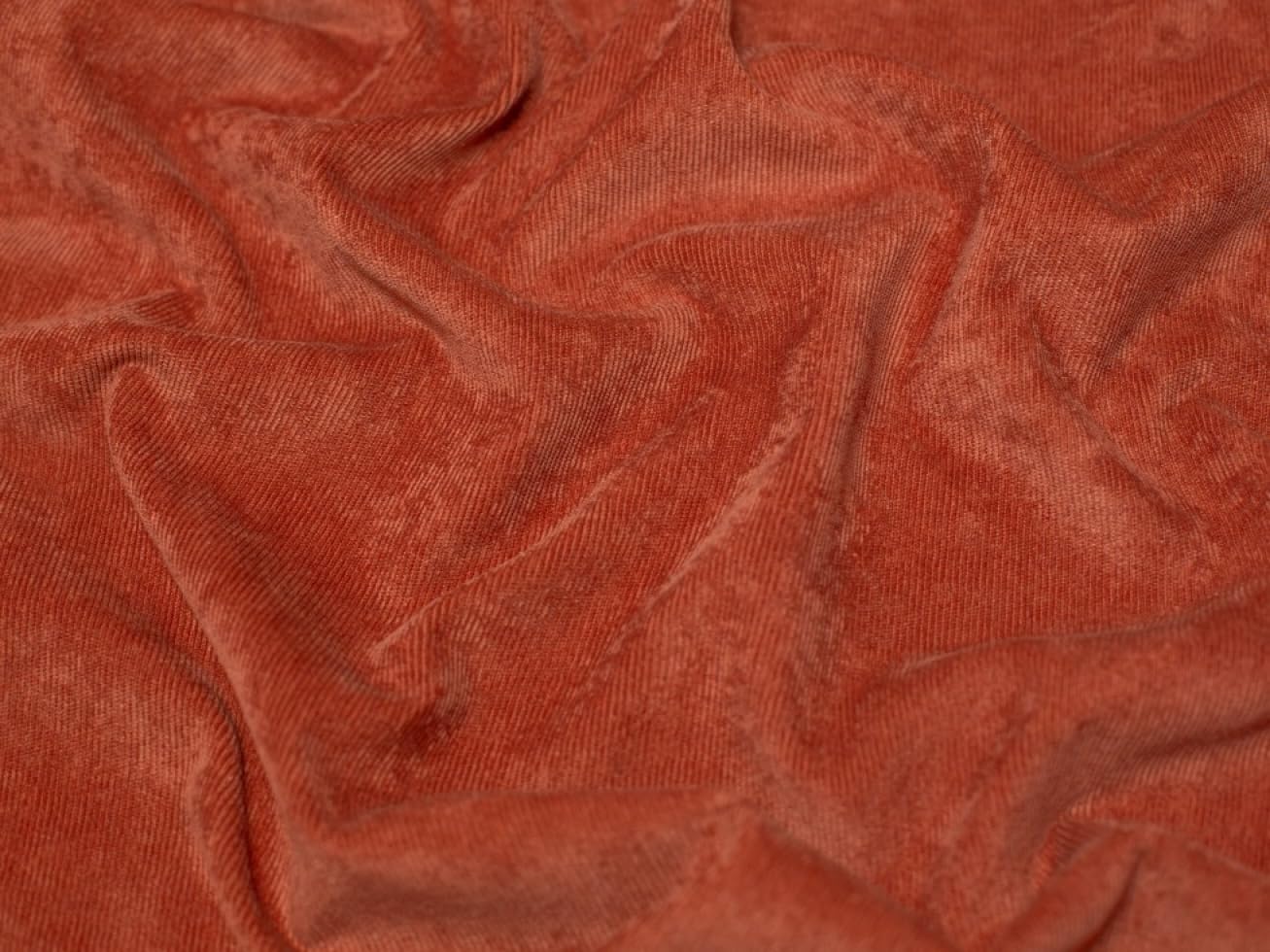 Minerva 15 Wale Stretch Woven Corduroy Rust - per metre