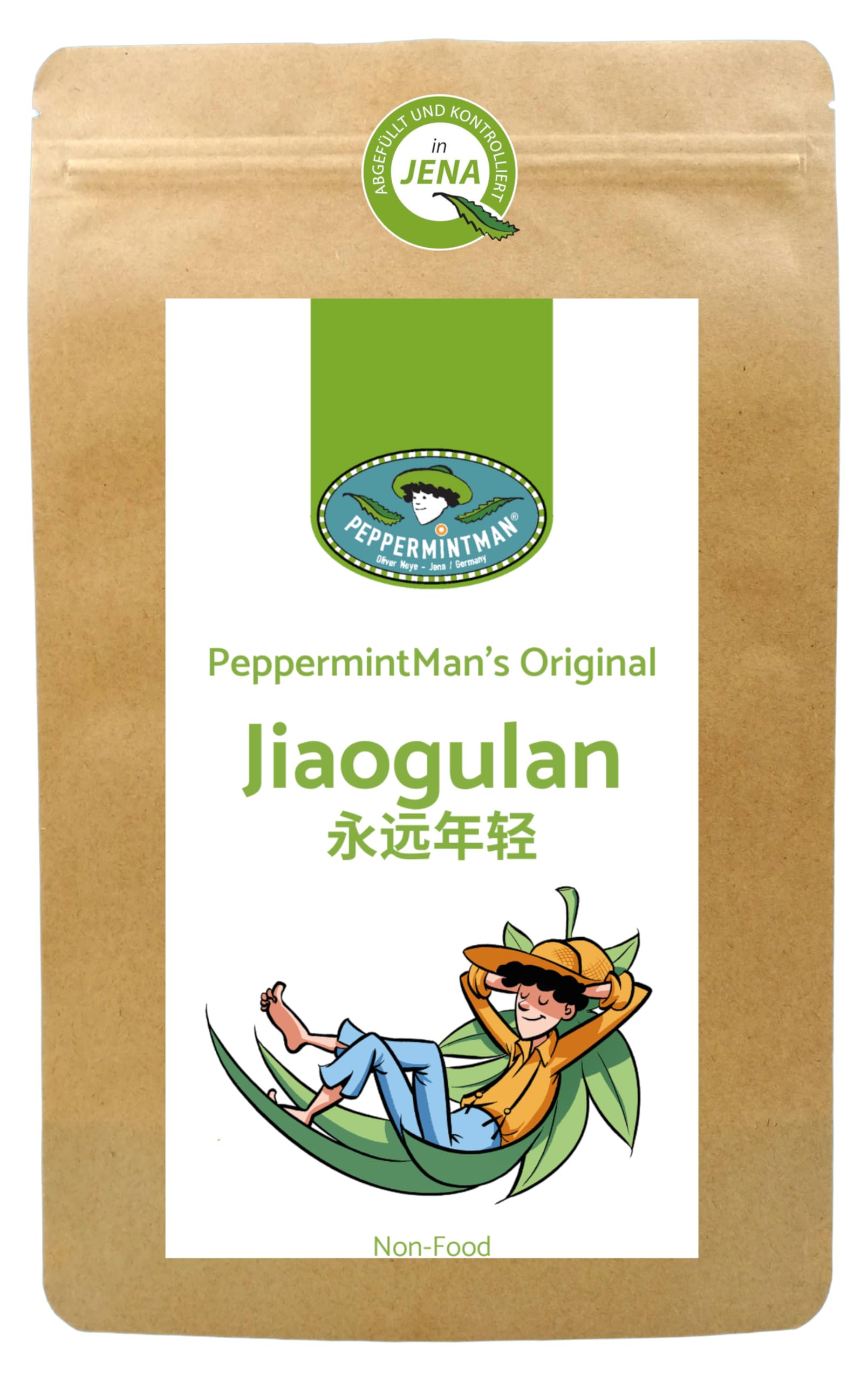 PeppermintMan's Original – Jia Gu Lan I Calidad probada en laboratorio I El original de las montañas chinas I hojas enteras enrolladas (3000 g)