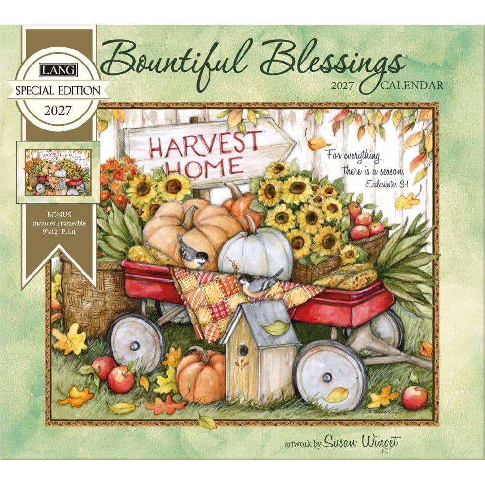 Lang Brands, Bountiful Blessings Special Edition 2027 Wall Calendar by Susan Winget