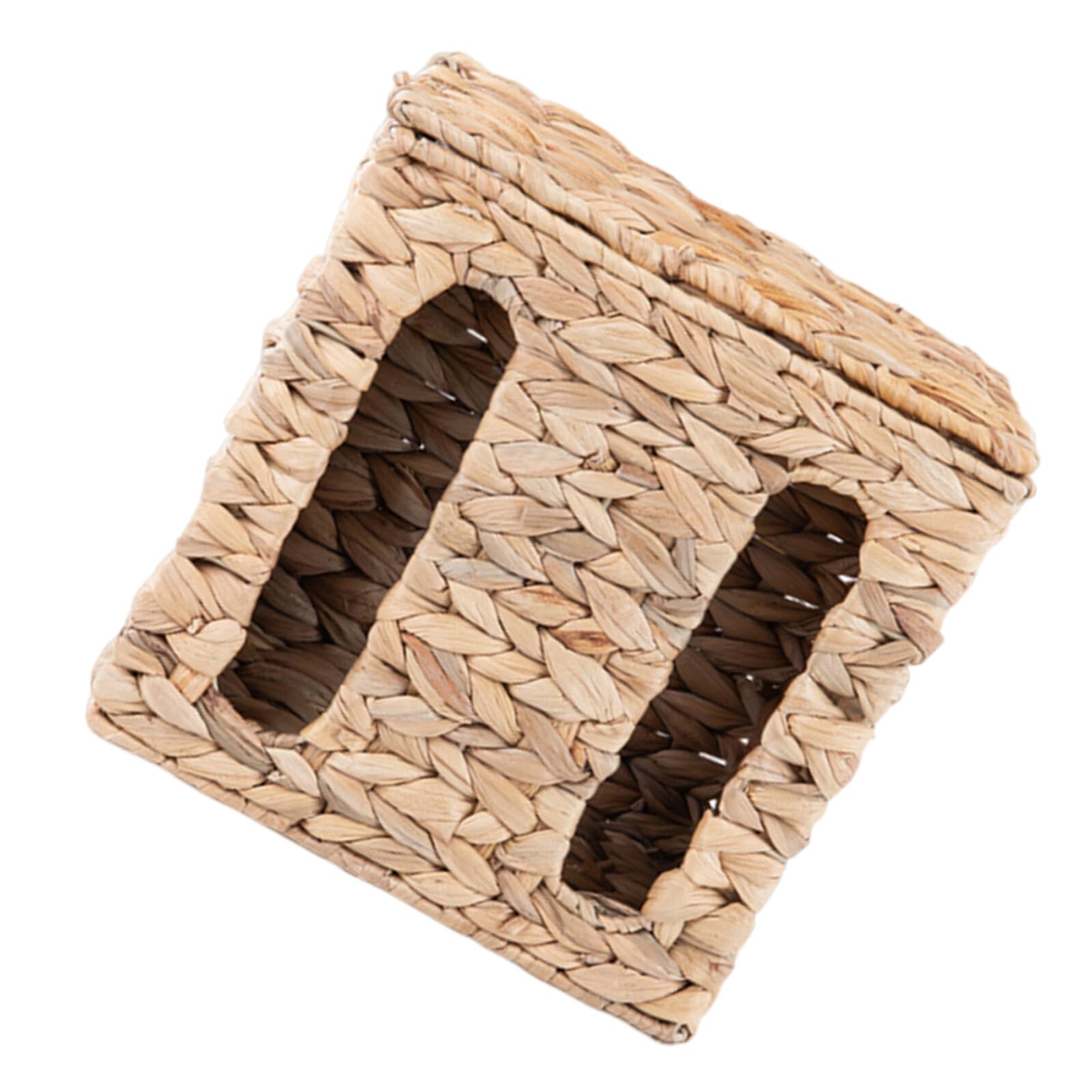 Support suspendu cuisine pour paquet poubelle et rangement en osier TOPBATHY