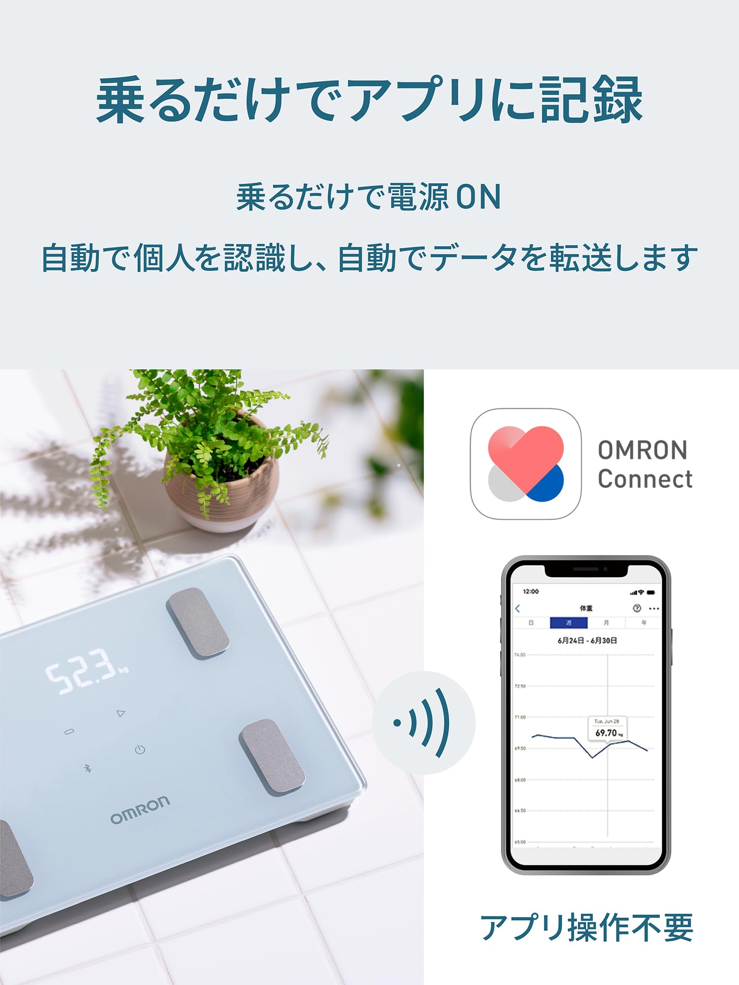 オムロン カラダスキャン 体重体組成計 KRD-403T-B