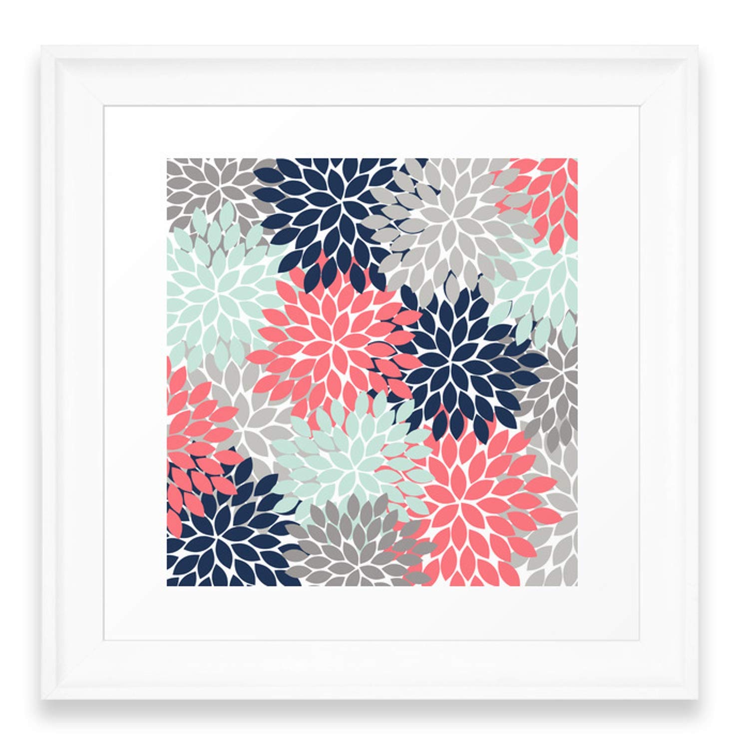 Coral And Mint Pattern