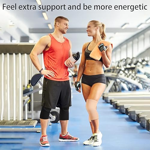 Miniatura 4 de Rodilleras de compresión para desgarro de menisco, rodilleras ligeras para aliviar el dolor de artritis, soporte de rodilla para hombres y mujeres