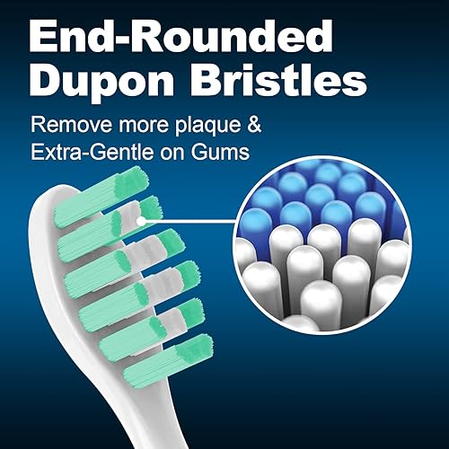 Miniatura 3 de Cabezales de repuesto para cepillo de dientes eléctrico Gleem, paquete de 10 unidades, color blanco