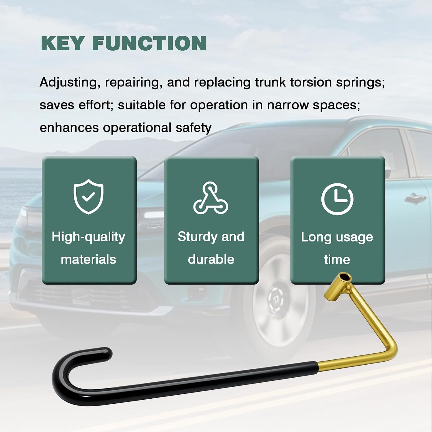 90° Trunk Spring Installer & Remover Tool - for Honda Acura Trunk Replacement | Part No. 07AAZ-S0KA100