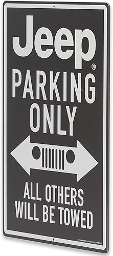 Miniatura 2 de Letrero de metal para Jeep Parking Only, letrero vintage para garaje, tienda o cueva de hombre, todos los demás serán remolcados