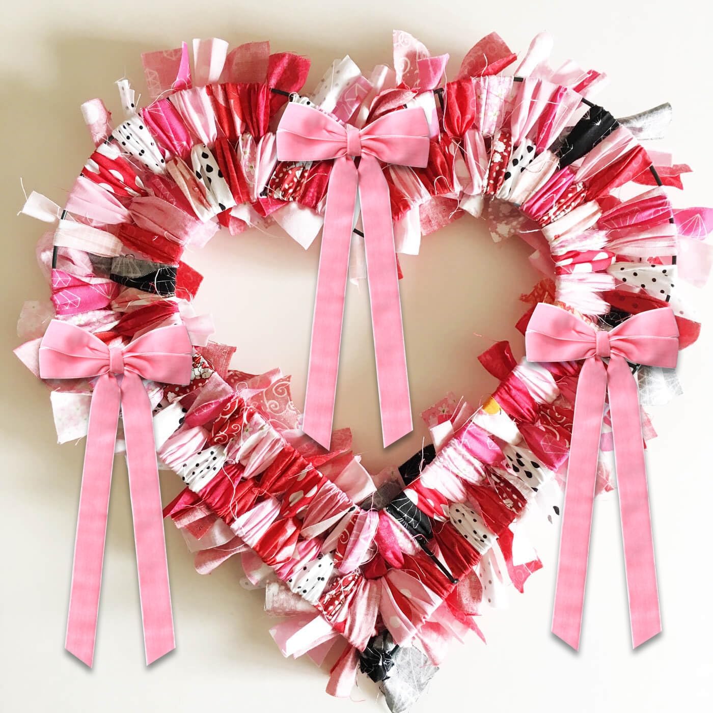 12Pcs Pink Velvet Bows Valentines Day Tree Decorations,5in x 10in Easter Spring Ornaments for Christmas Tree Home Coquette Room Birthday Party Front Door Wedding Holiday Decor - Image 6