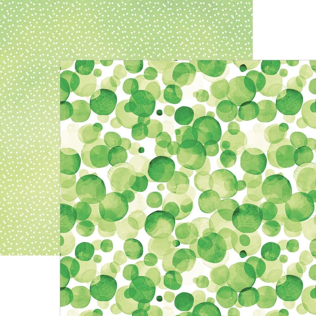 Papier vert aquarelle double face pour album souvenirs nature - 4