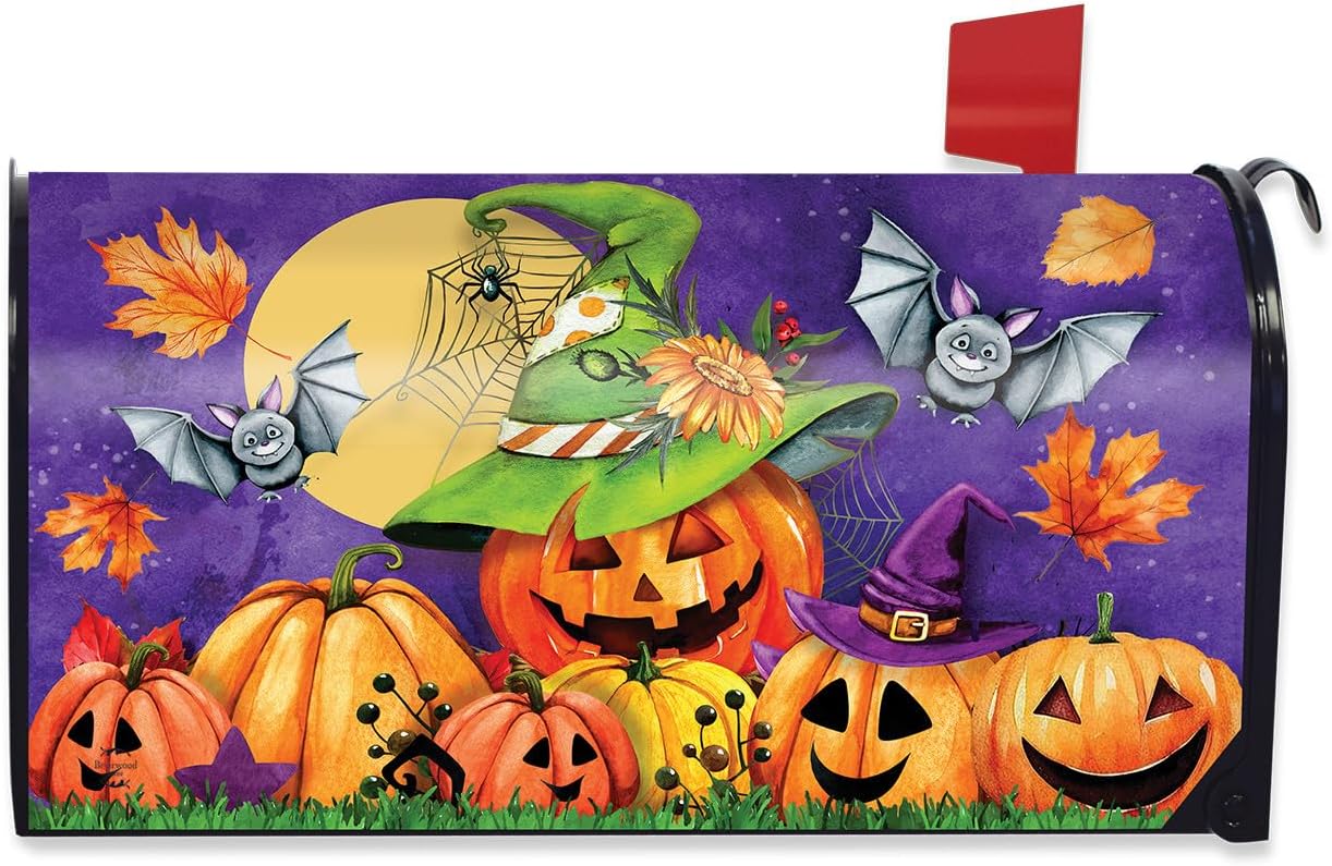 Briarwood Lane Mailbox Cover - Standard Size - Halloween Truck Primitive for Halloween Mailbox Cover