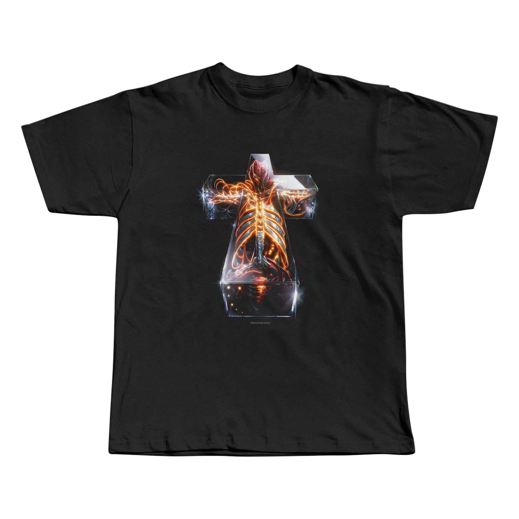 Justice HYPERDRAMA Cross T-Shirt, Black, S