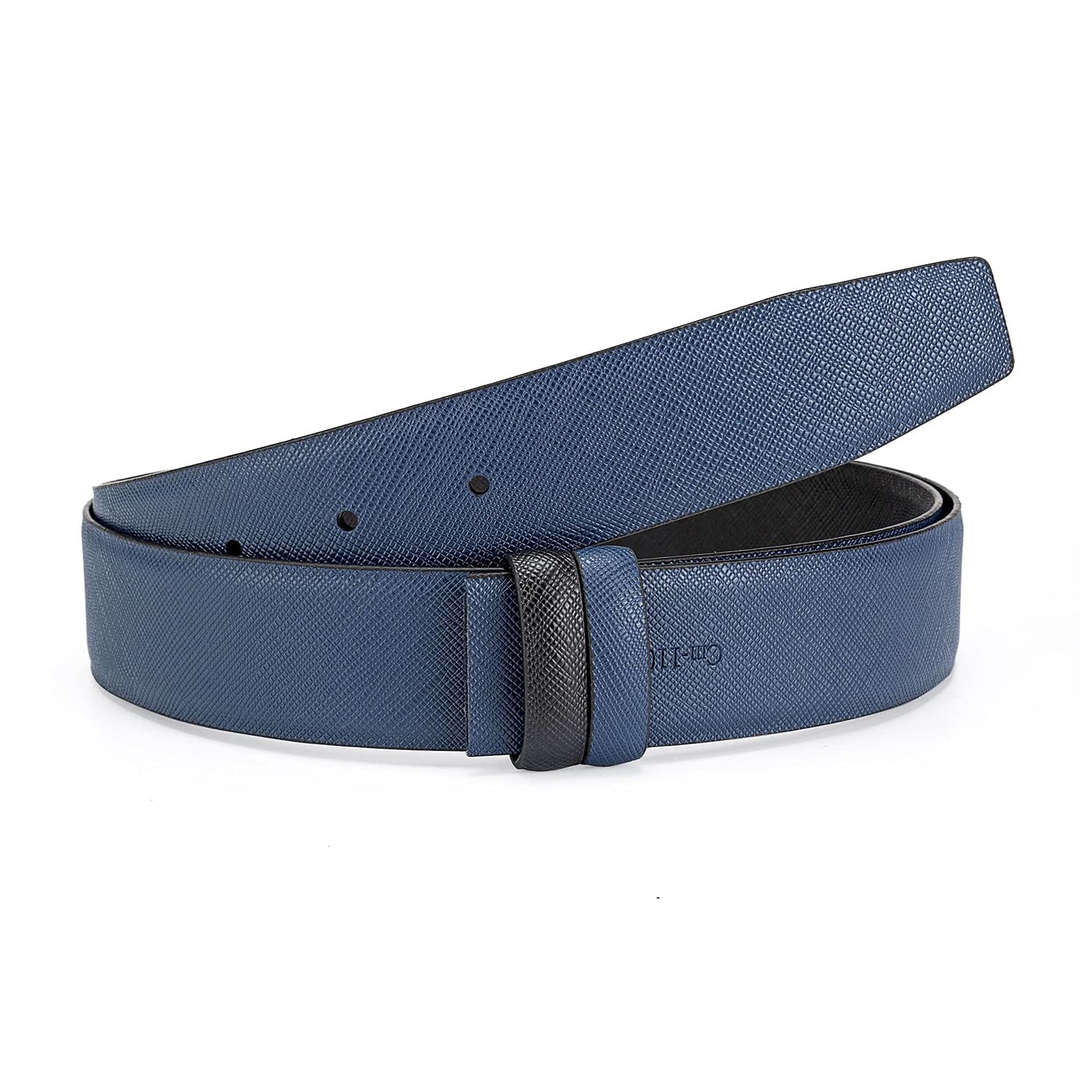 Vatee's Wendegürtel aus echtem Leder ohne Schnalle für Männer/Frauen Ersatzgurtriemen 38mm/34mm/29mm Breit