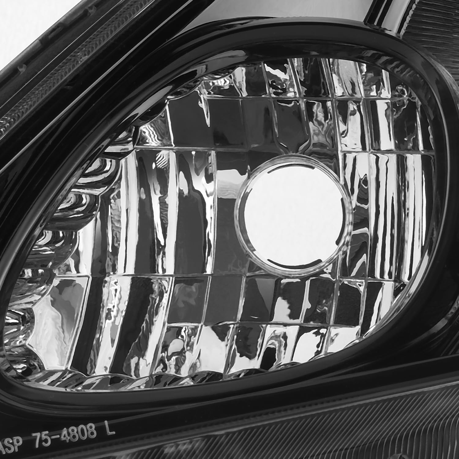 AKKON - Fits 2012-2014 Honda Fit [Halogen Type] Black Headlights Pair Driver Left+Passenger Right Replacement 12 13 14