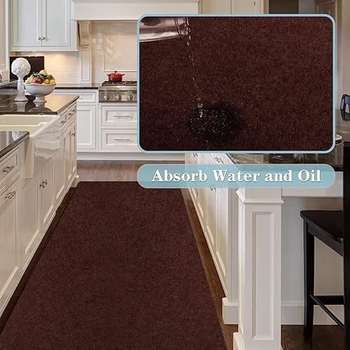 Miniatura 3 de AYOHA - Alfombra de pasillo de 2 x 6 pies, alfombra utilitaria para entrada, pasillo, pasillo, balcón, garajes, alfombras de área con parte trasera