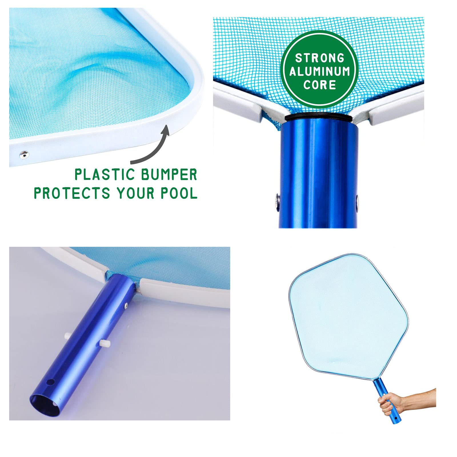SRHIMEOS Retino Piscina, Retino per Piscina, Rete per Piscina Skimmer, Net Pool, Piscina Netta Pool Skimmer Rete a Maglia Fine, per Piscina Idromassaggio Laghetto (Senza Palo)