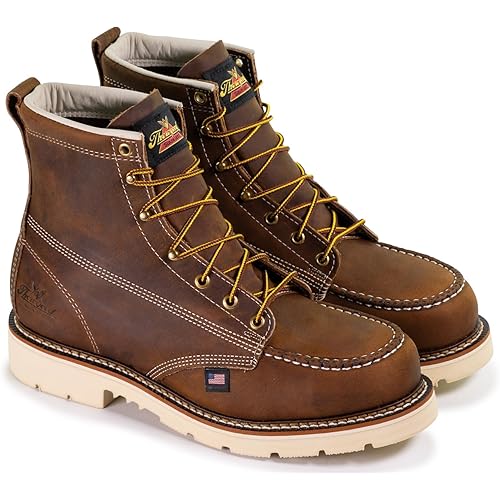 Thorogood mens American Heritage 6" Moc Toe Safety