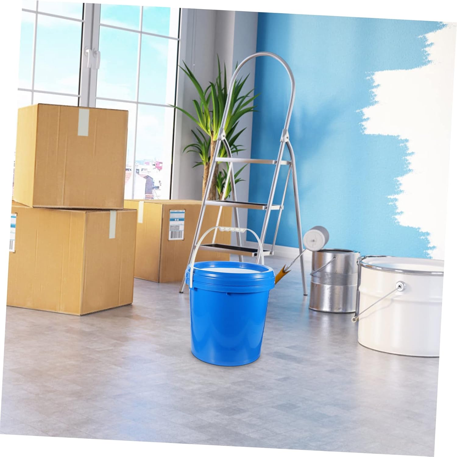 Pigment Bucket Hdpe Paint Container with Airtight Lid for Engine Oil Coating and Paint and Storage