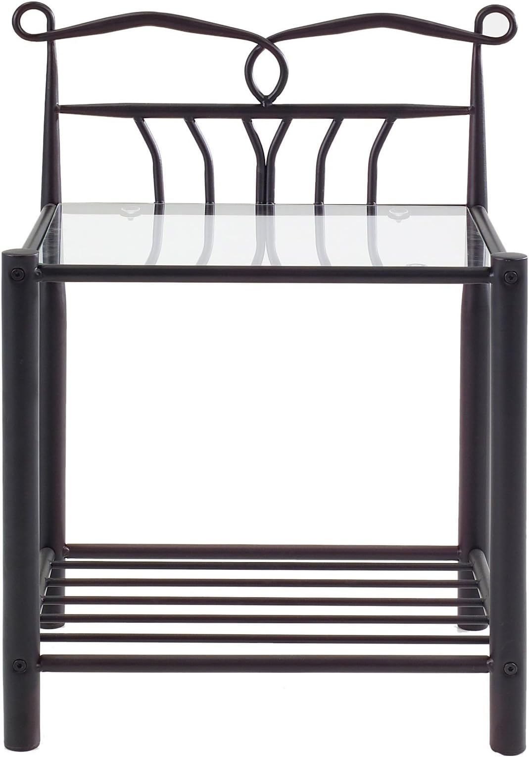 AC Design Furniture Table, Metal, Black